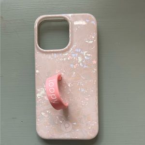 White Pearl IPhone 13 Pro Loopy Case